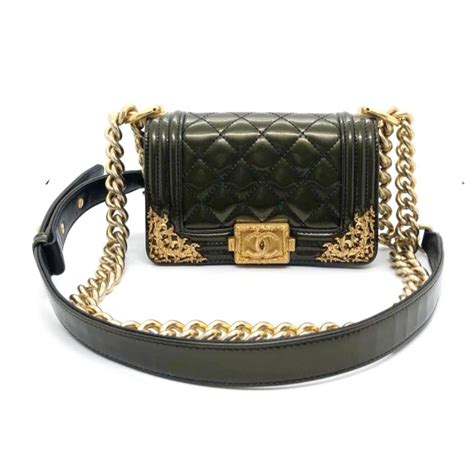 poshmark olive green chanel boy|Best 25+ Deals for Chanel Boy Bag .